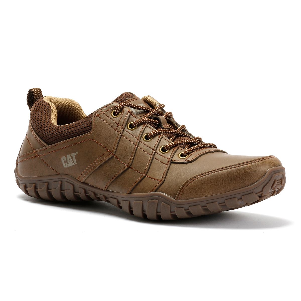 Caterpillar Instruct Suede Men's Dark Beige Lace-Up Shoes