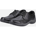 Hush Puppies Derek Leather Men's Black Lace-Up Shoes