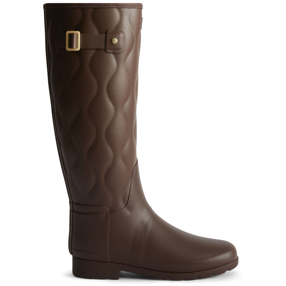 Hunter Originals Refined Tall Rubber Women's Brown Bolt Wellington Boots