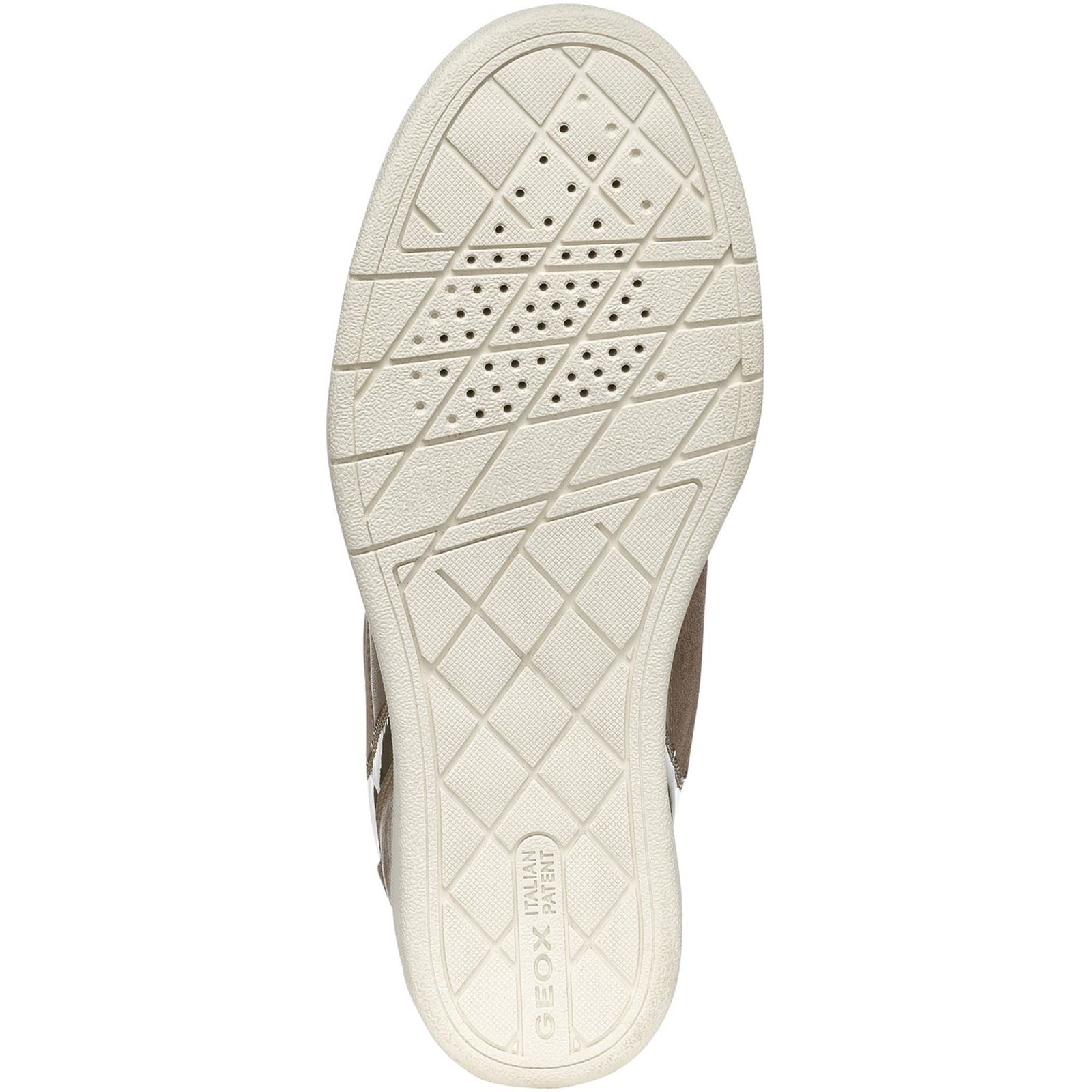 Geox D Maurica Leather Women's Dark Taupe Trainers