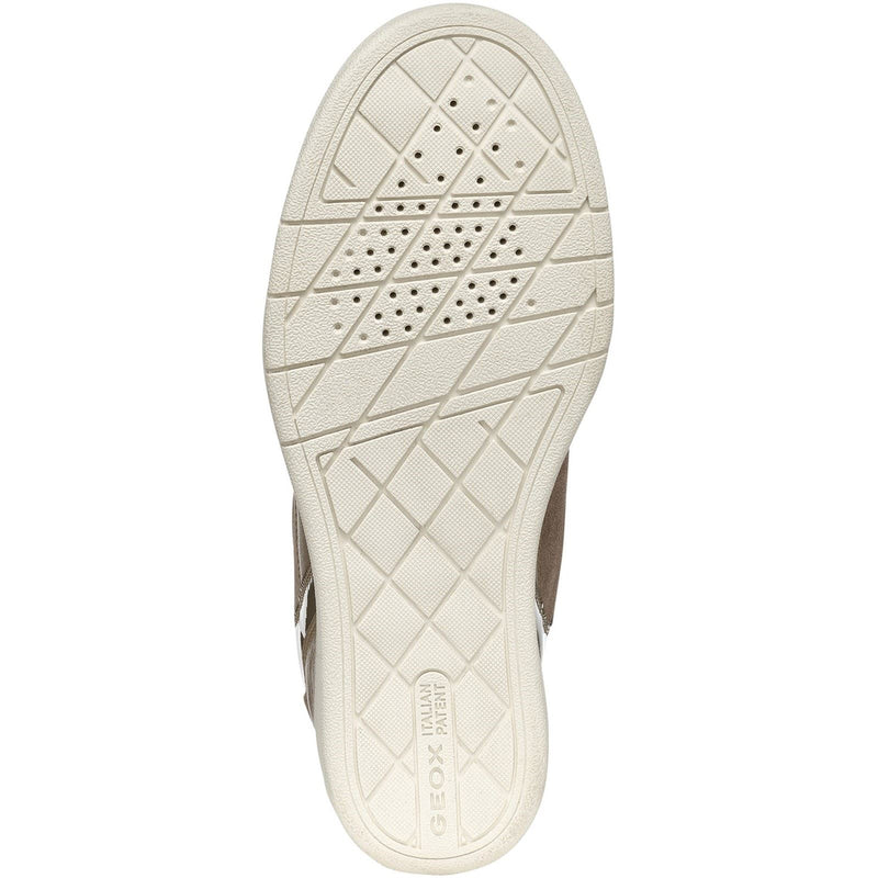 Geox D Maurica Leather Women's Dark Taupe Trainers