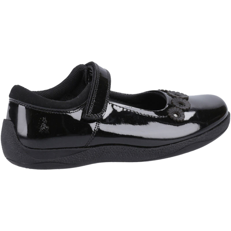 Hush Puppies Christina Patent Leather Youth Girl's Black Shoes