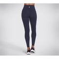 Skechers Performance GOWALK Wear High Waisted Nylon Women's Blue Sports Leggings