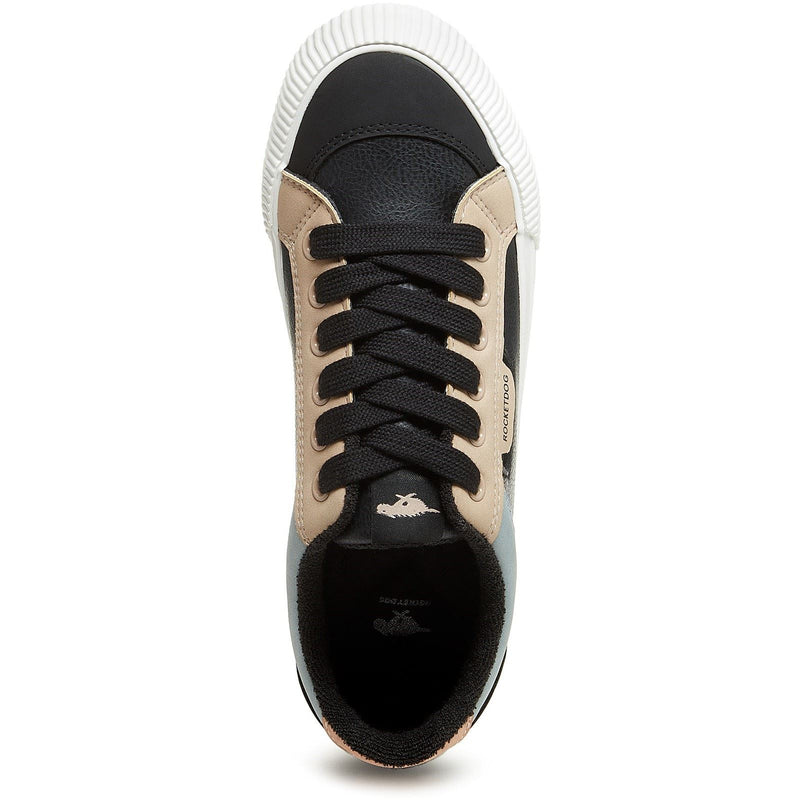 Rocket Dog Cheery Blocked Sporty Synthetic Women's Black Combo Trainers
