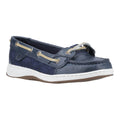 Sperry Angelfish Leather & Cotton Women's Navy Boat Shoes