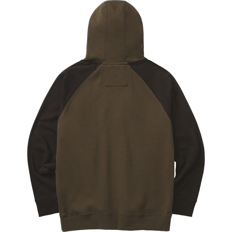 Caterpillar Raglan Cotton Men's Moss Hooded Sweatshirt
