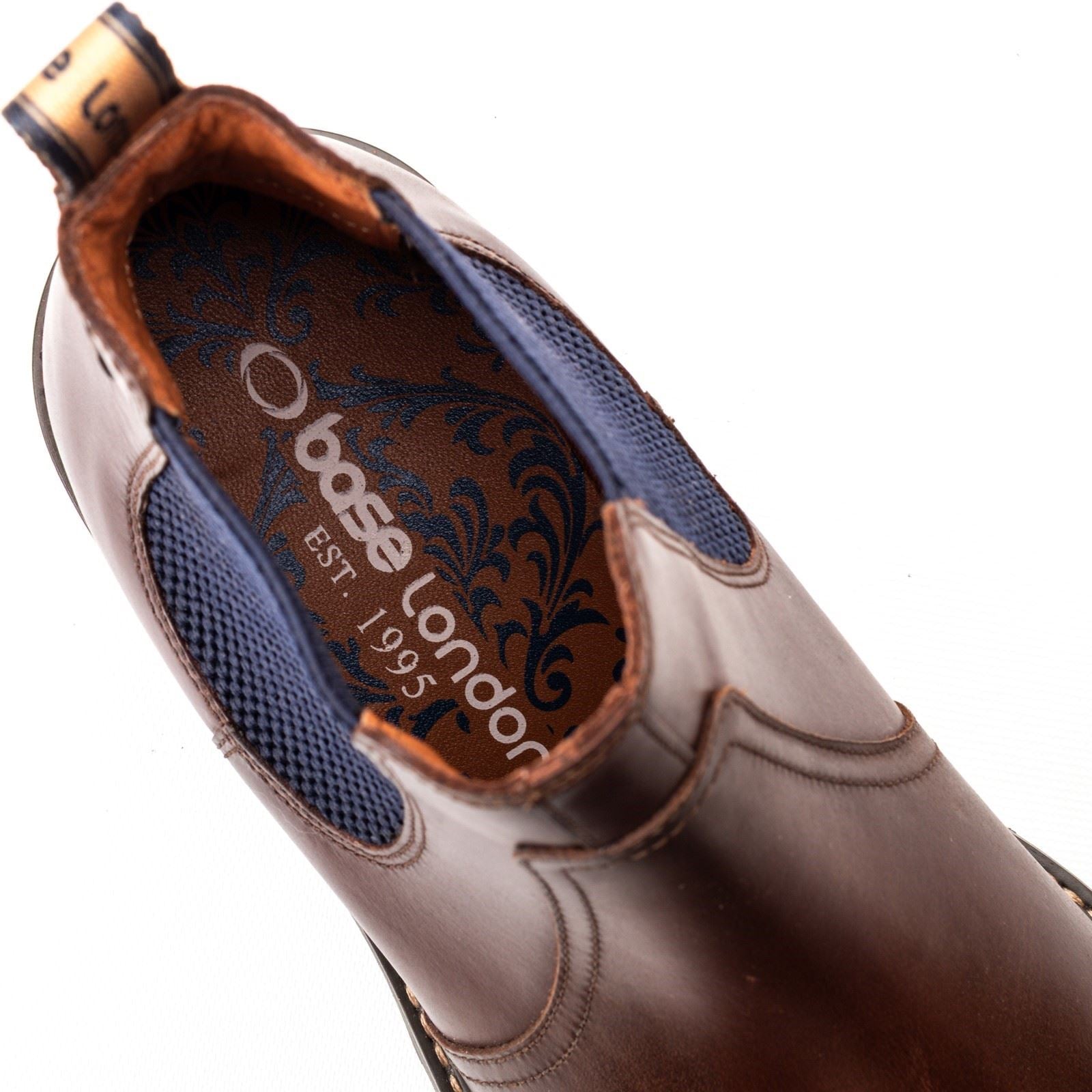 Base London Zinc Leather Men's Brown Boots