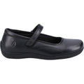 Hush Puppies Aria Leather Junior Black Shoes