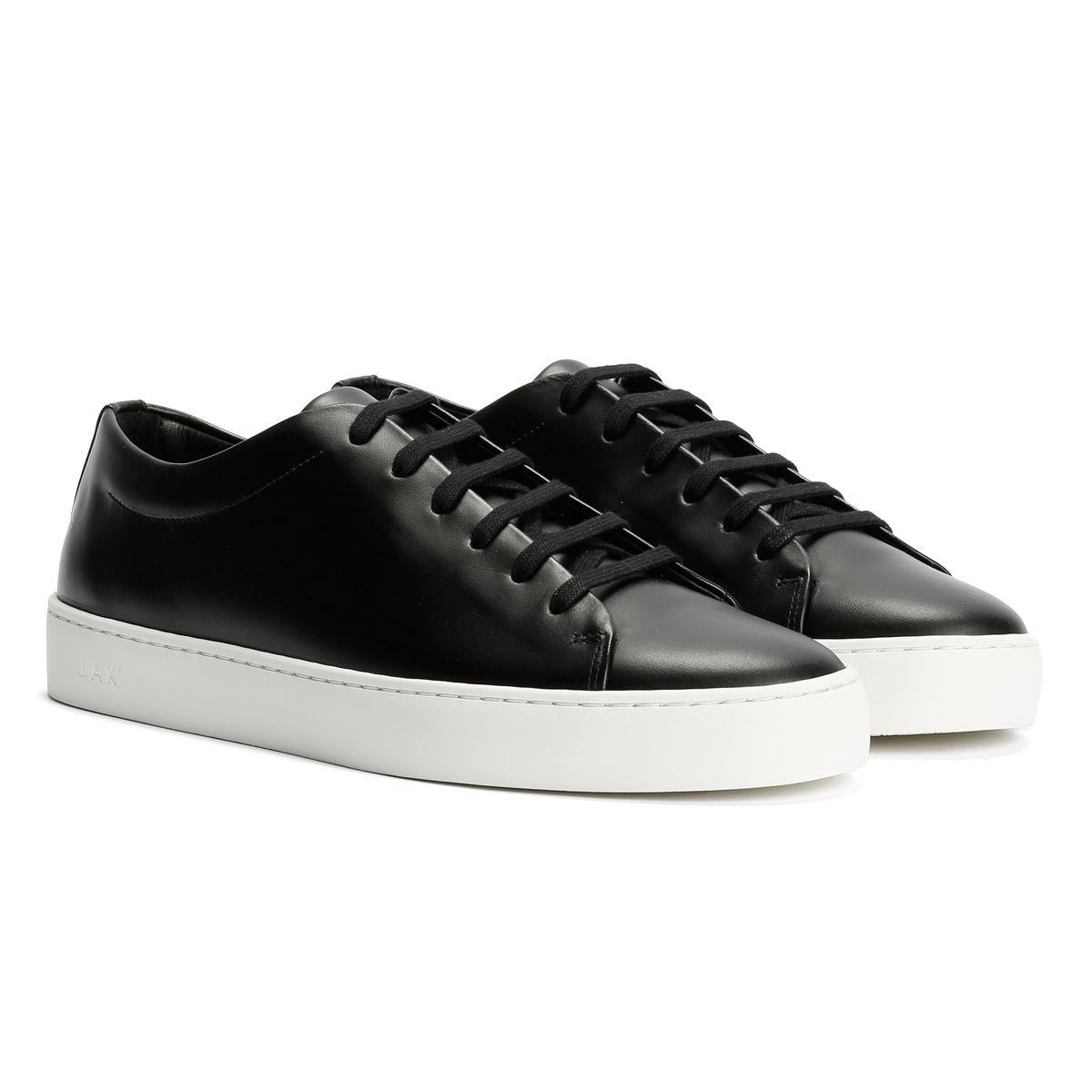 JAK Royal Leather Men's Black Trainers