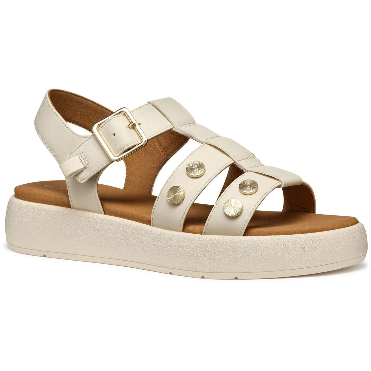 Geox D CAMALEI Synthetic Women's Papyrus Sandals
