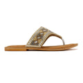 Tower London Toepost Women's Gold Sandals