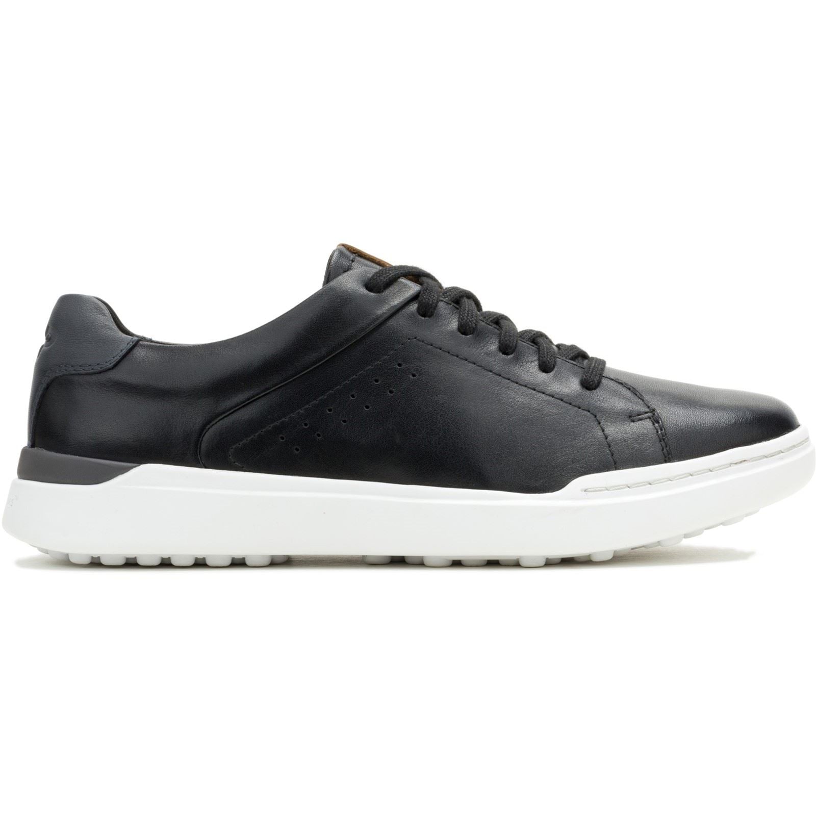 Hush Puppies Wes Leather Men's Black Trainers