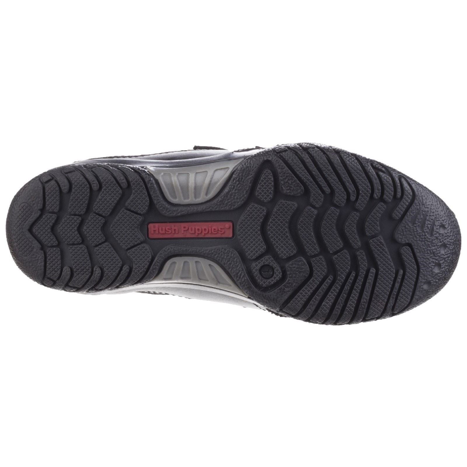 Hush Puppies Jezza Youth Boy's Black Leather Shoes