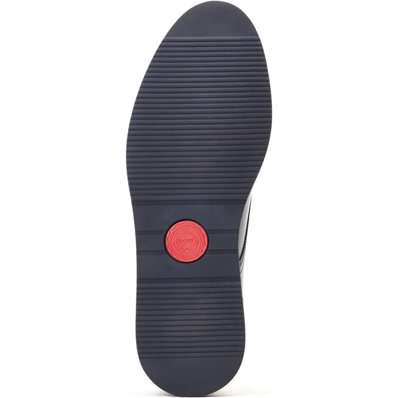 Base London Roly Leather Men's Navy Lace-Up Shoes
