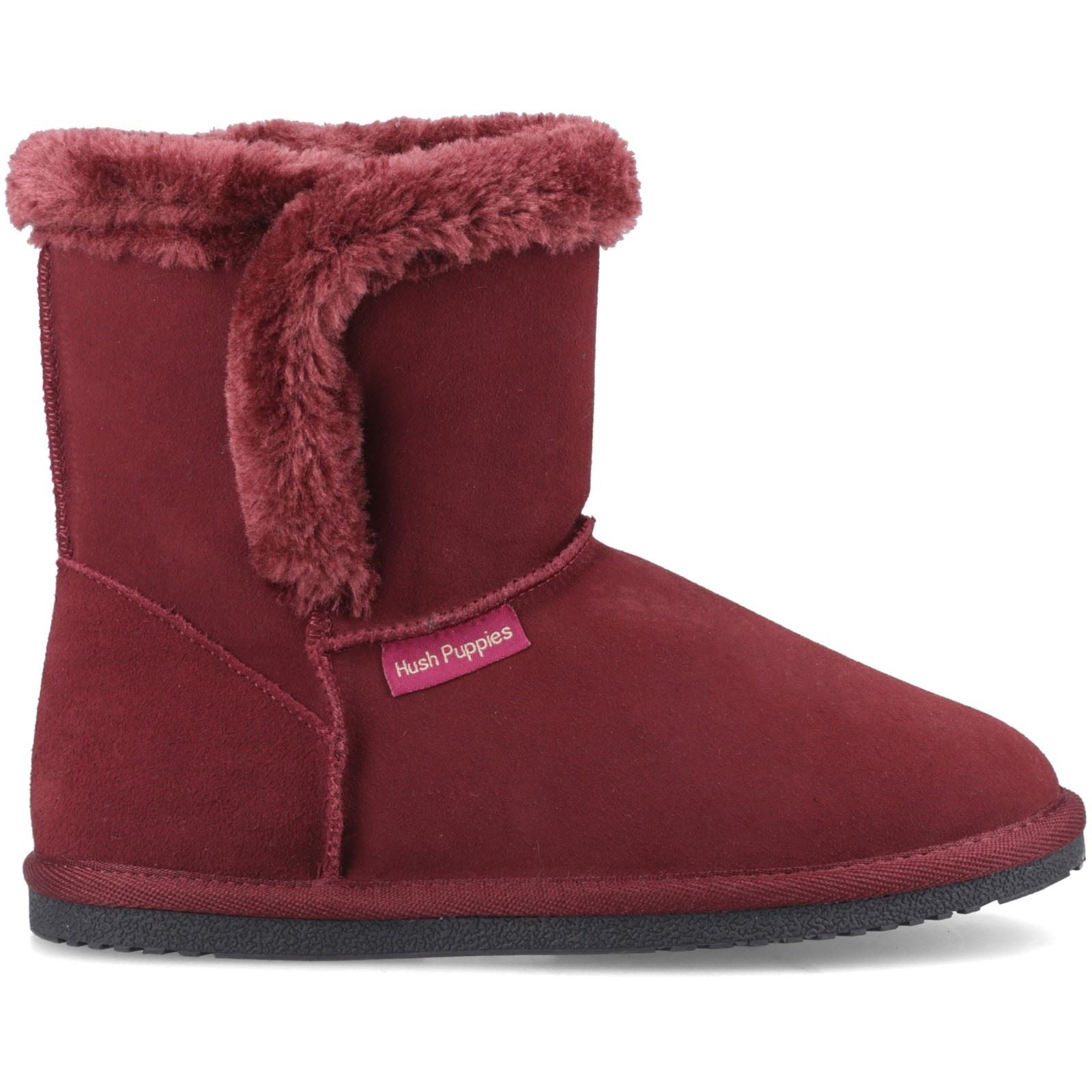 Hush Puppies Ashleigh Suede Women's Bordeaux Slippers