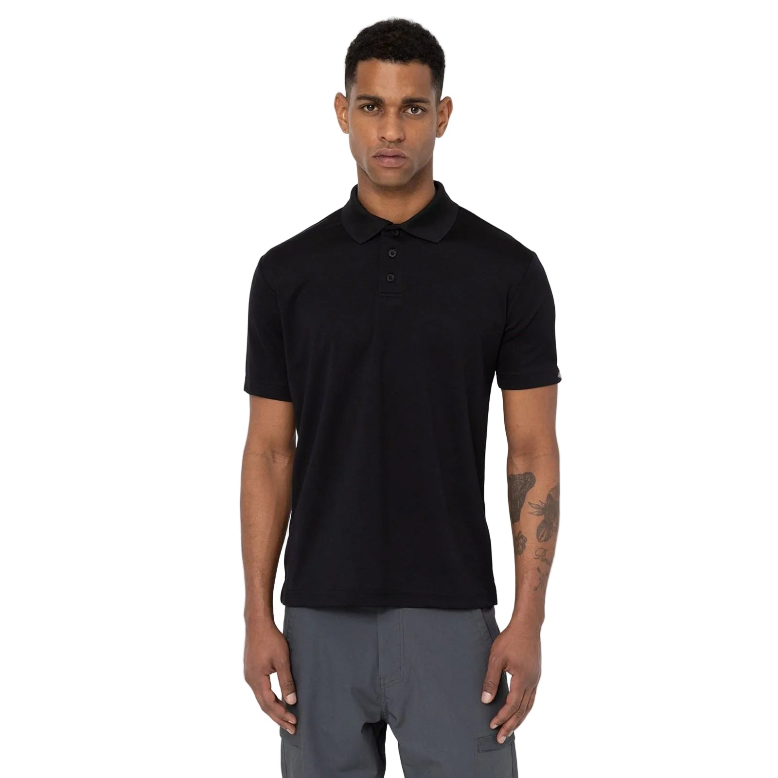 Dickies Everyday Polyester Men's Black Polo Shirt