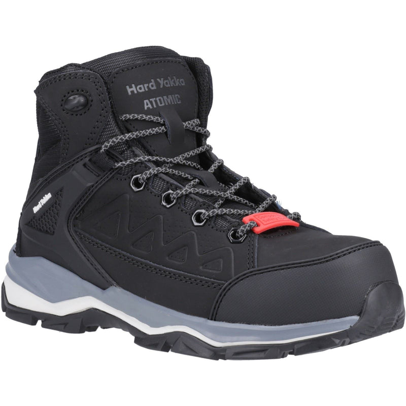 Hard Yakka Atomic Leather Black Safety Boots