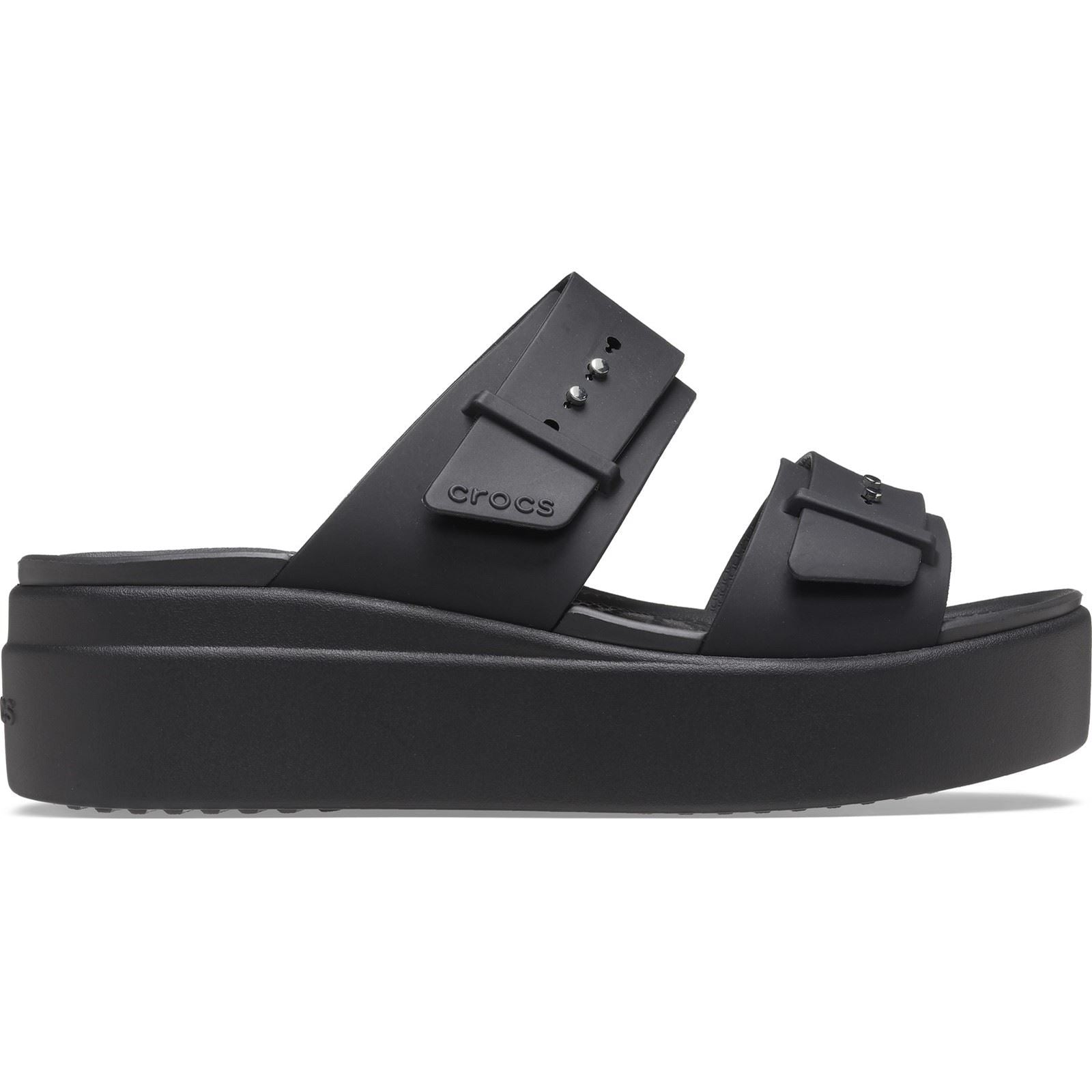 Crocs Brooklyn Synthetic Women's Black Sandals