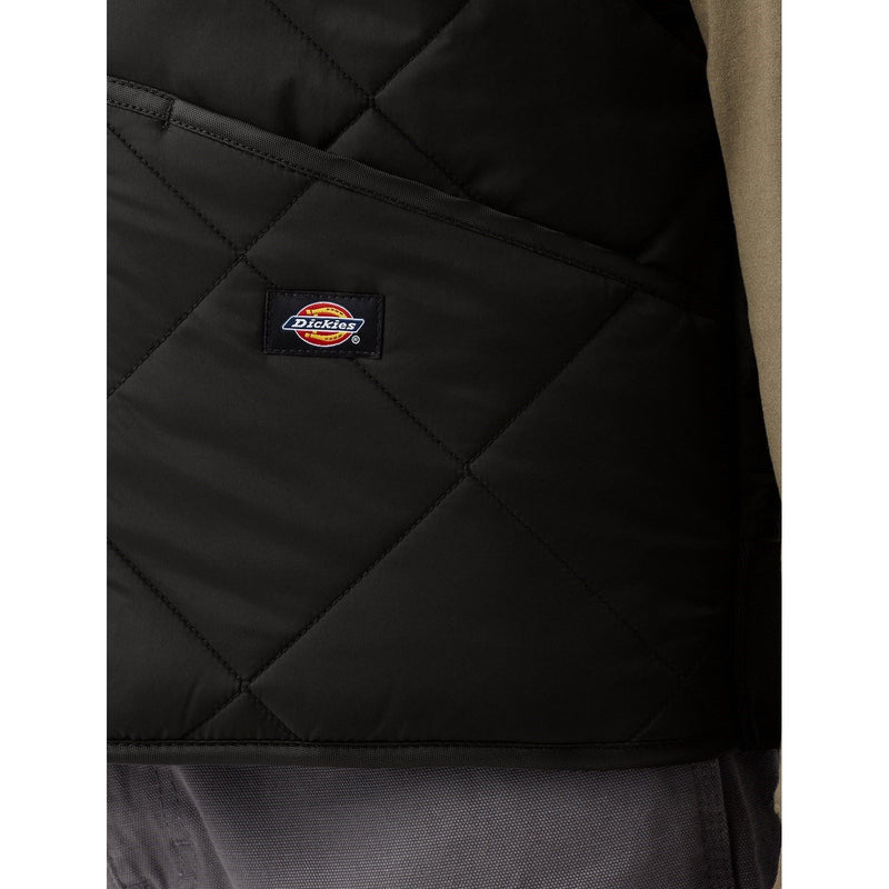 Dickies Diamond Quilted Vest Men's Black Gilets