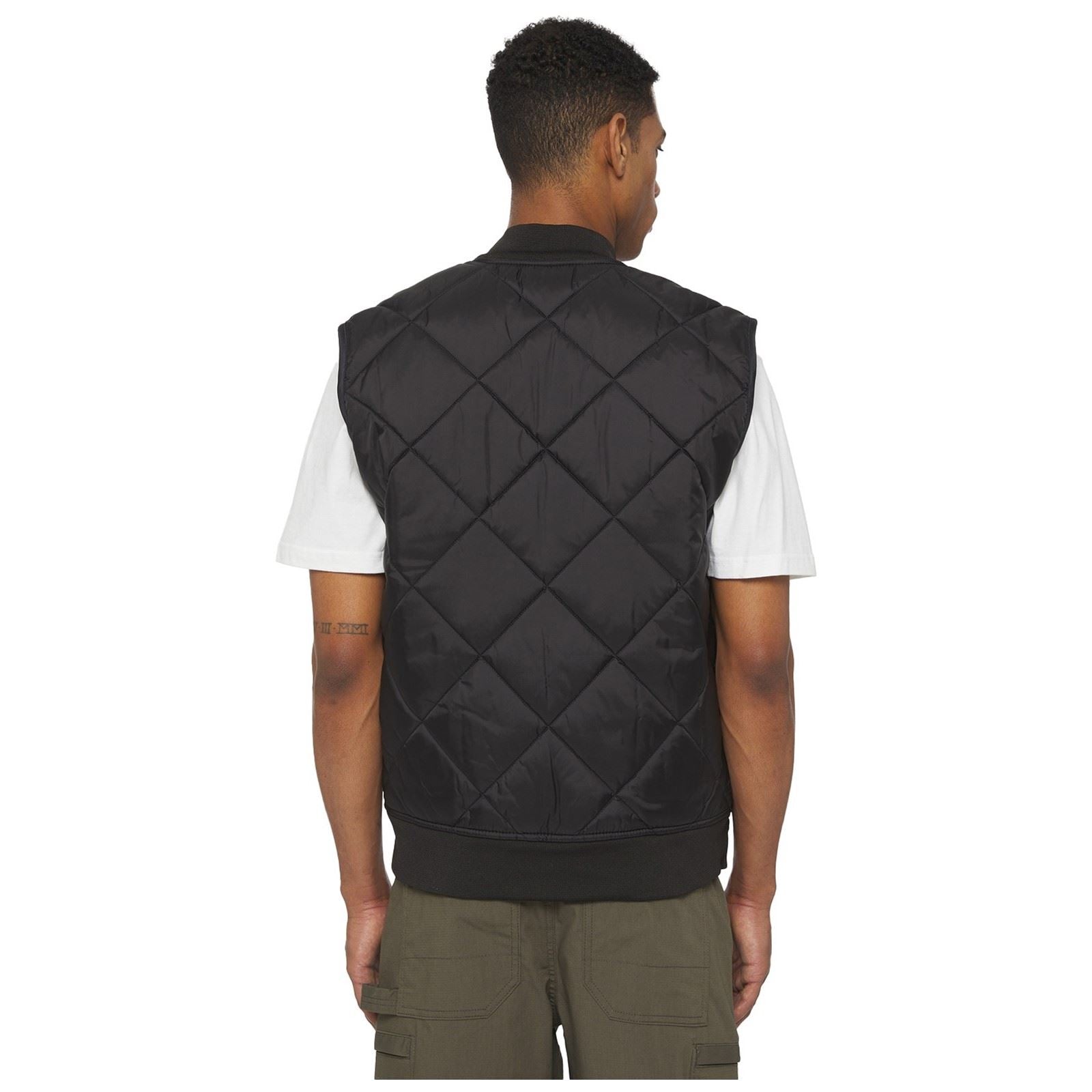 Dickies Diamond Quilted Vest Men's Black Gilets