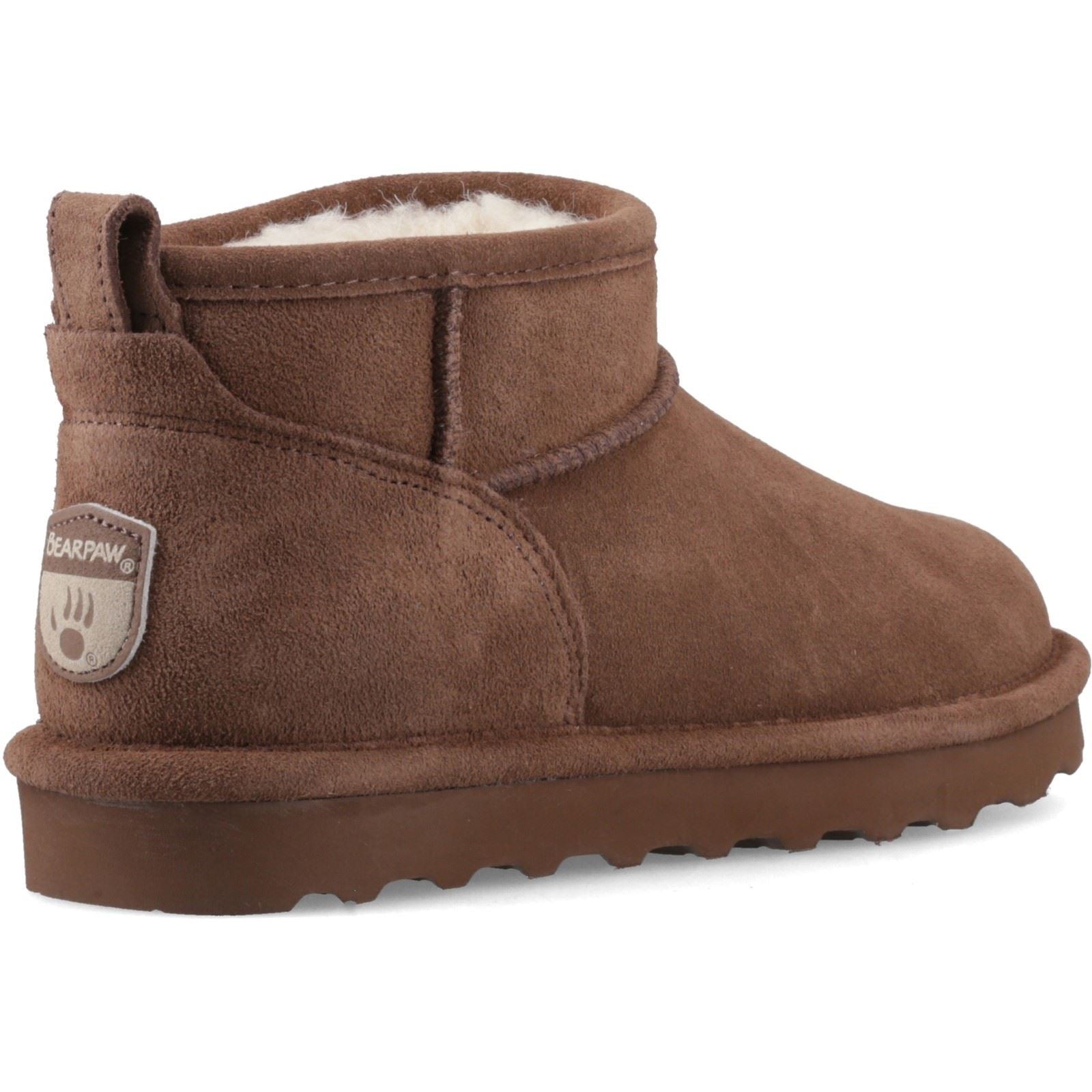 Bearpaw Shorty Suede Women's Cocoa Winter Ankle Boots