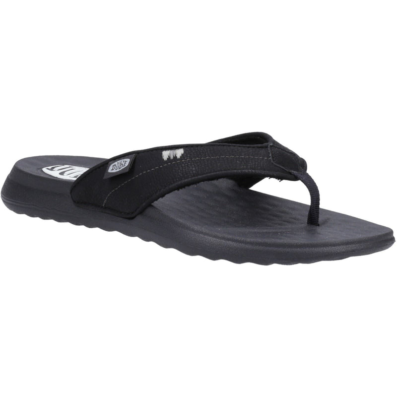HEYDUDE Christi Flip Classic Synthetic Women's Black Sandals