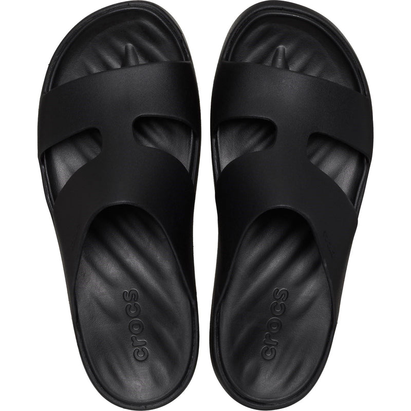 Crocs Getaway Platform H-Strap Synthetic Women's Black Slides