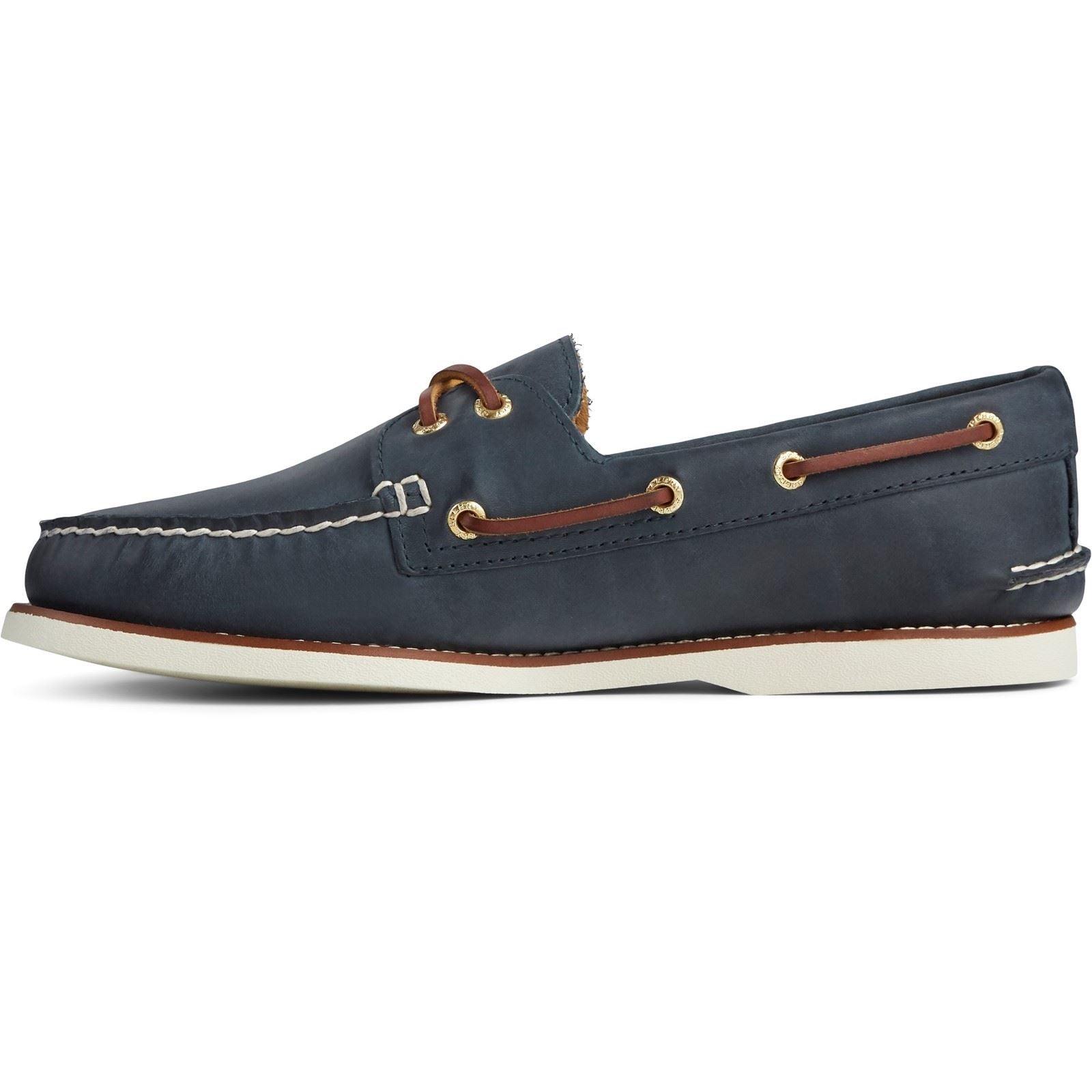 Sperry Authentic Gold Cup Leather Men's Navy Boat Shoes