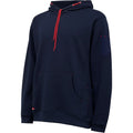 Hard Yakka Brushed Fleece Synthetic Men's Blue Hooded Sweatshirt