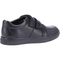 Hush Puppies Santos Junior Boys Black Leather Shoes