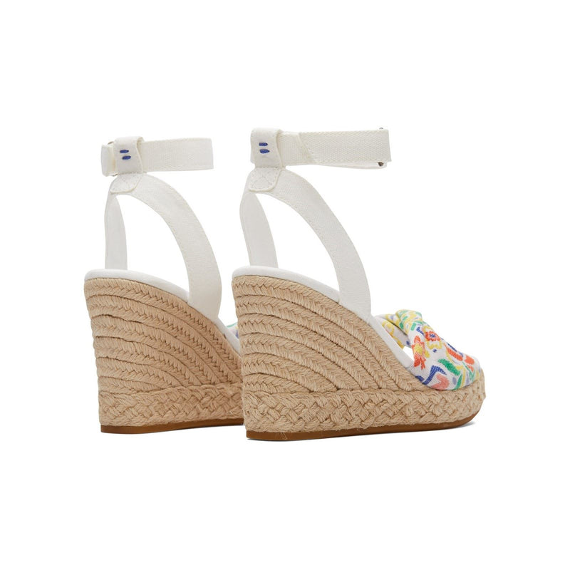 TOMS Marisela Synthetic Women's White Wedges
