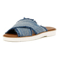 TOMS Mae Crossover Denim Women's Fray Dark Sky Sandals