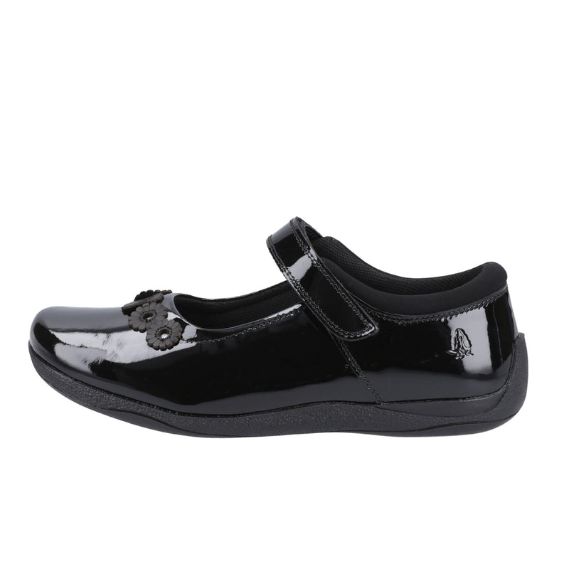 Hush Puppies Christina Patent Leather Youth Girl's Black Shoes