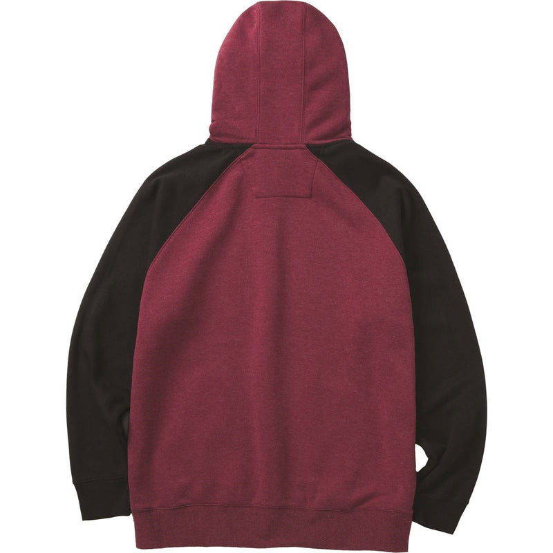 Caterpillar Raglan Cotton Men's Red Hooded Sweatshirt