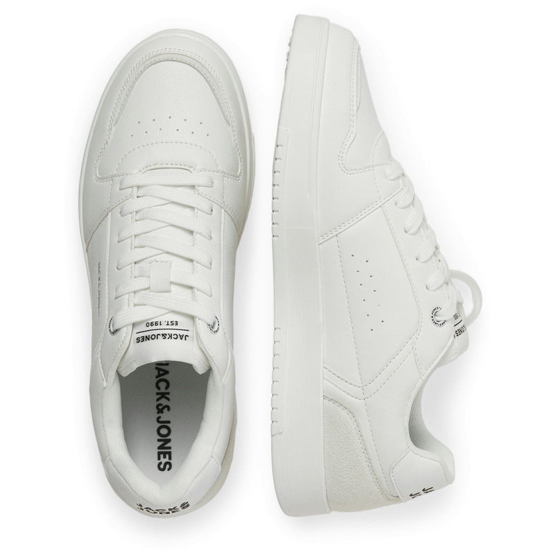 Jack & Jones Ealing Synthetic Men's White Silver Trainers