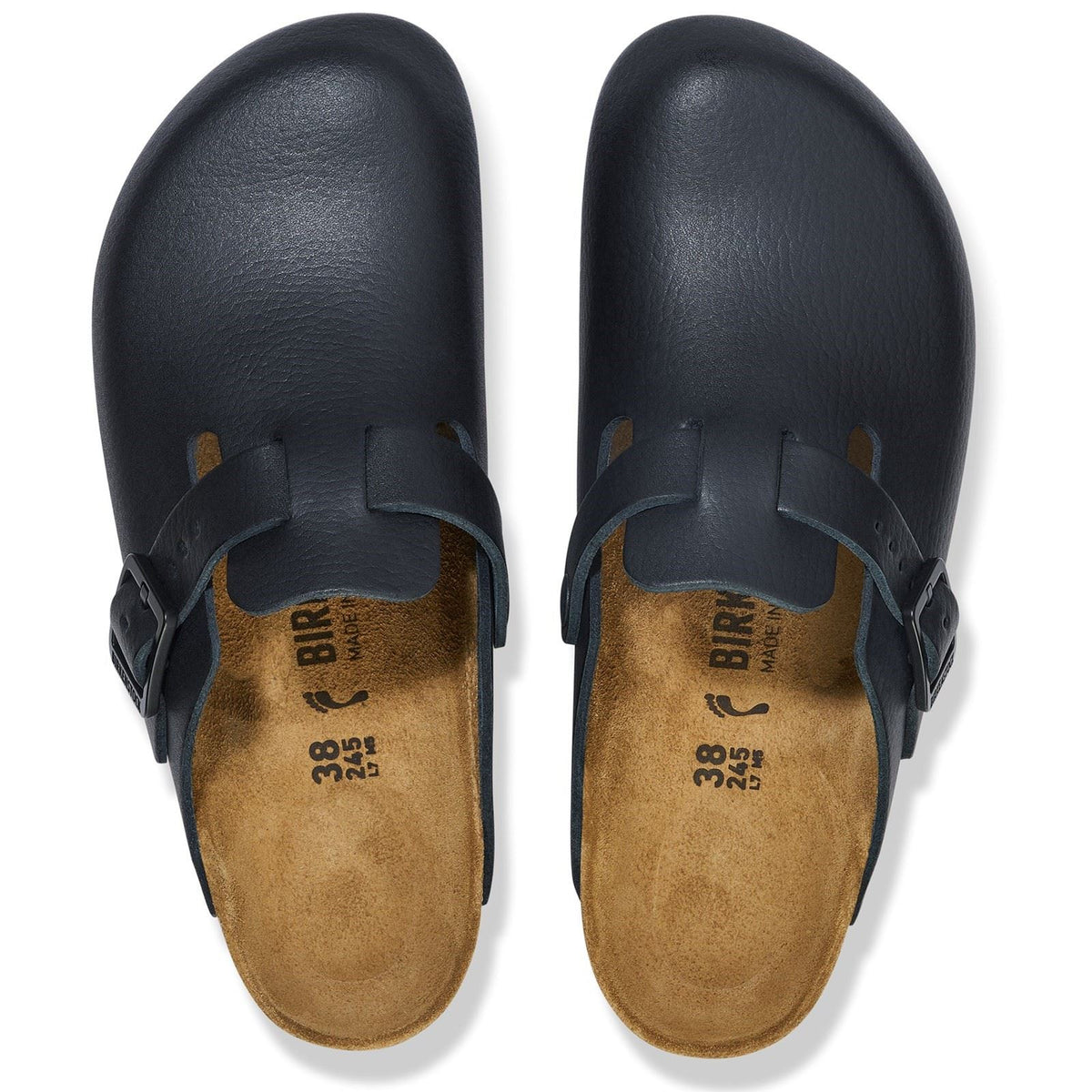 Birkenstock Boston Pro Leather Women's Black Narrow Fit Clogs