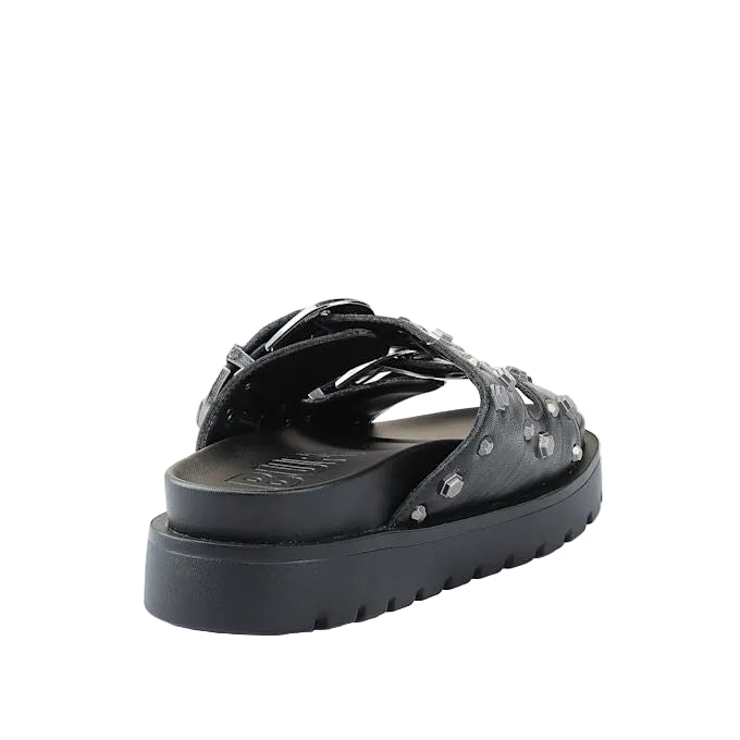 Buffalo Raya Ari West Leather Women's Black Sandals