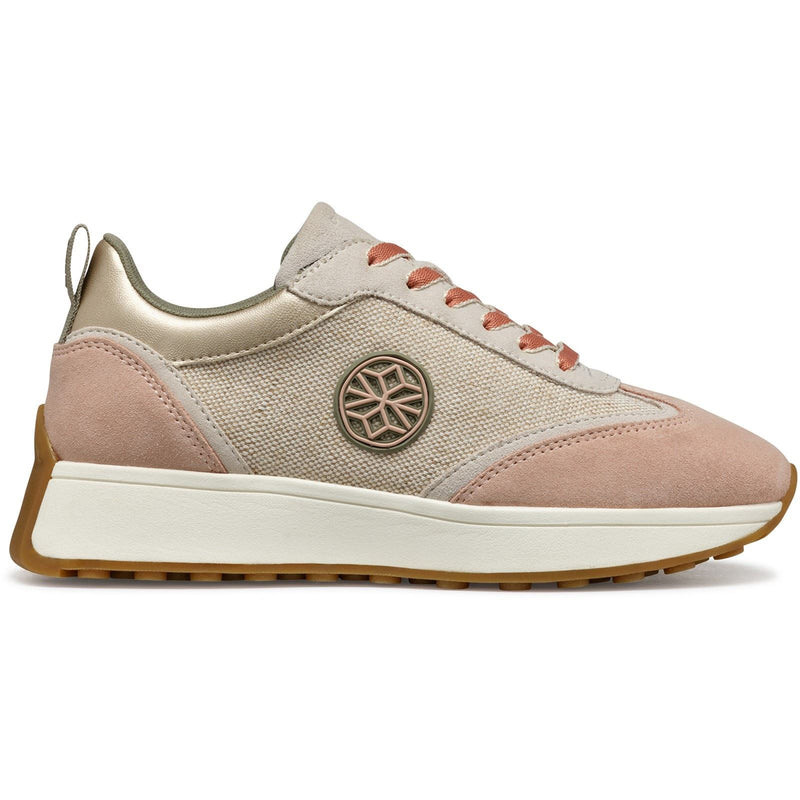 Geox D AMABEL Synthetic Women's Light Sand/Light Taupe Trainers