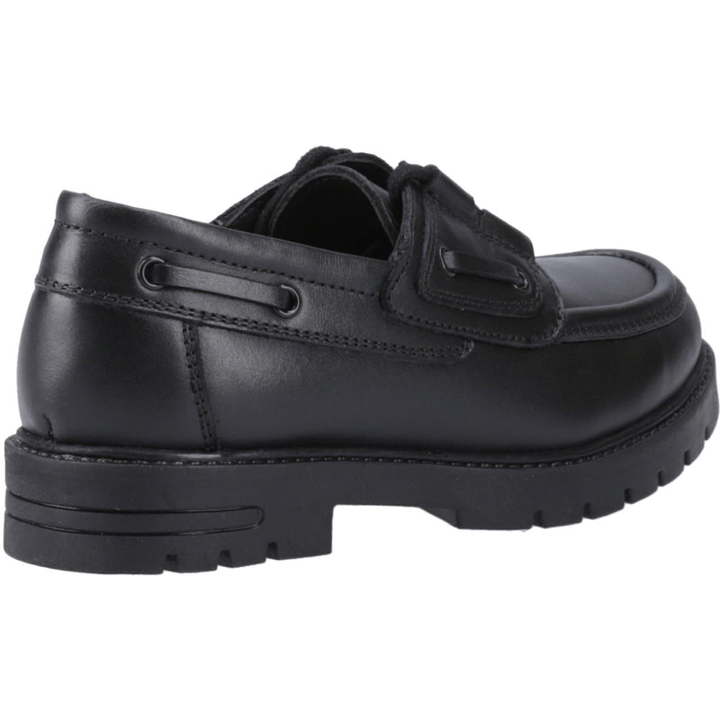 Hush Puppies Lucy Leather Youth Girl's Black Shoes