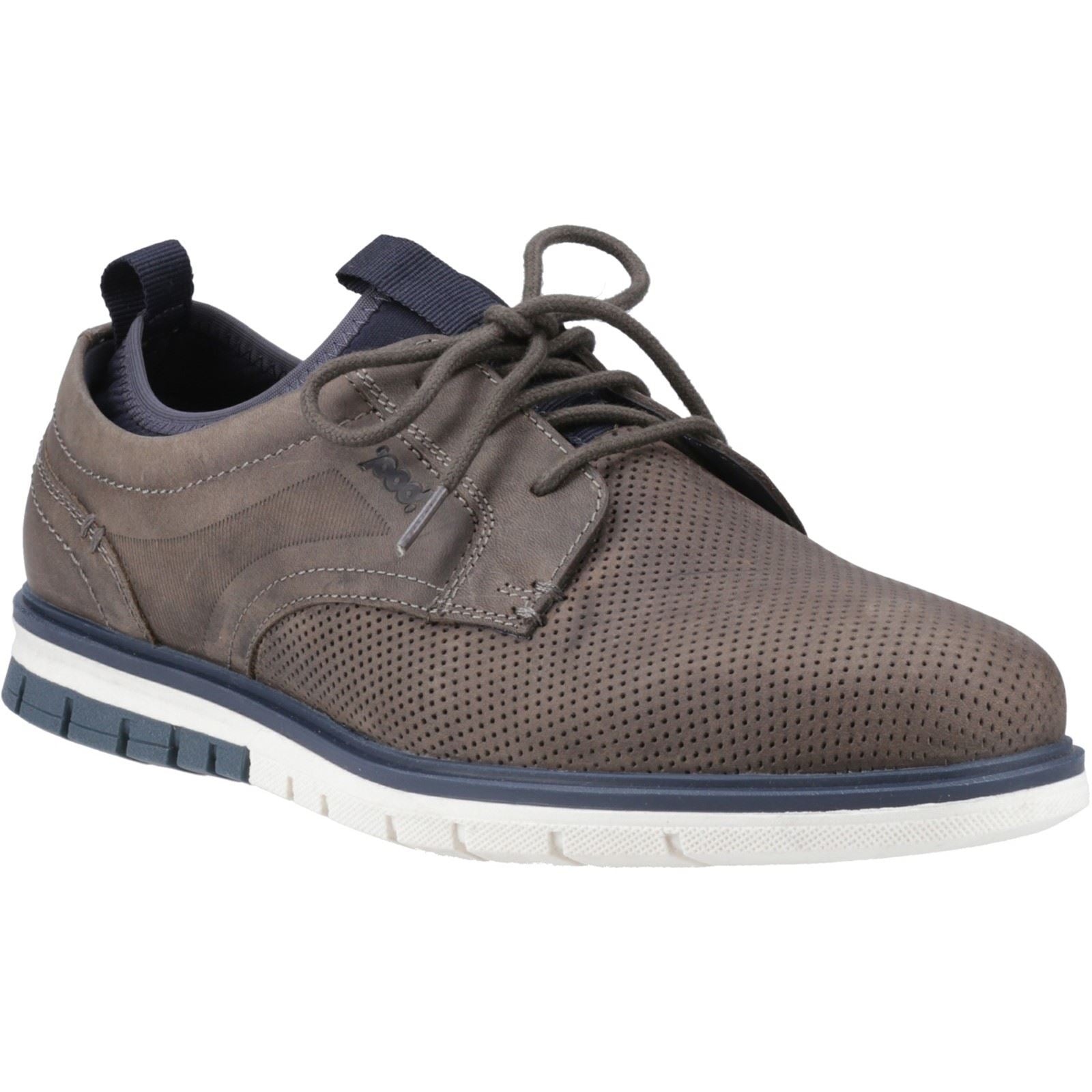 Pod Murphy Leather Men's Grey Lace-Up Shoes
