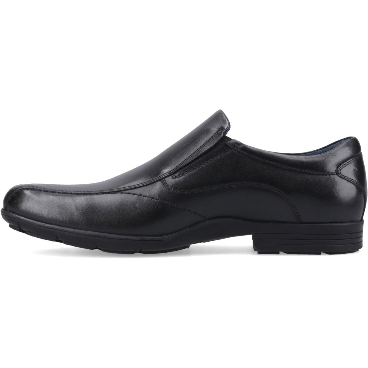 Hush Puppies Dumfries Leather Black Loafers