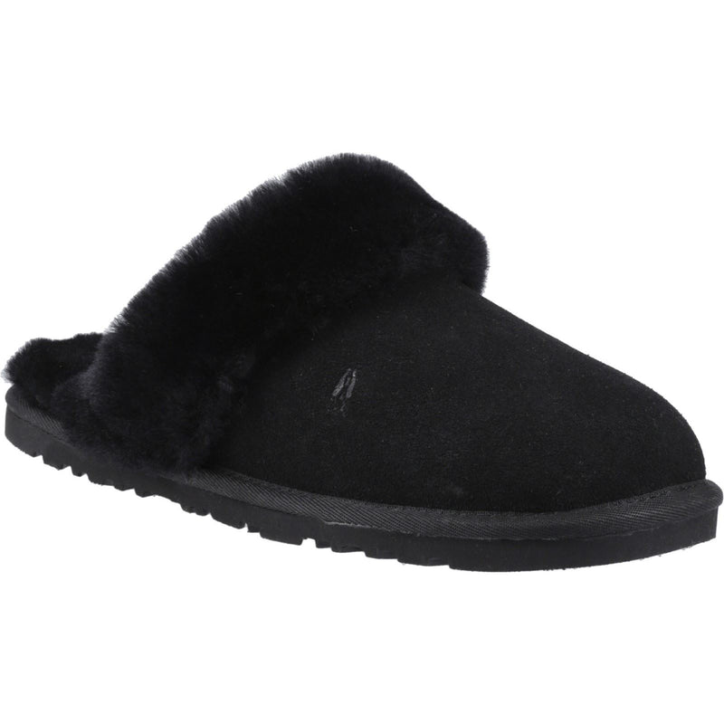 Hush Puppies Samantha Suede Women's Black Slippers
