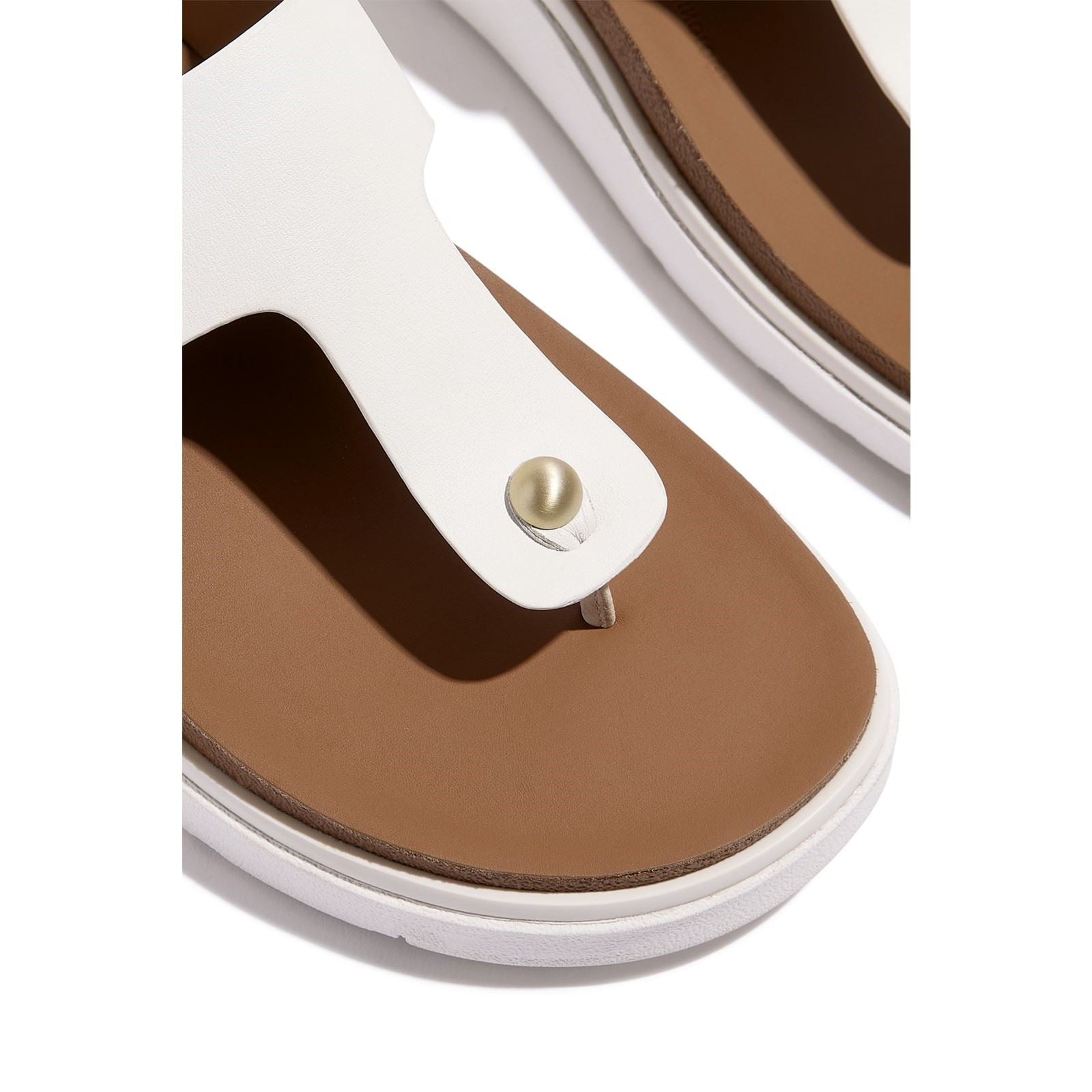 Fitflop Gen-FF Toe-Post Leather Women's Urban White Sandals