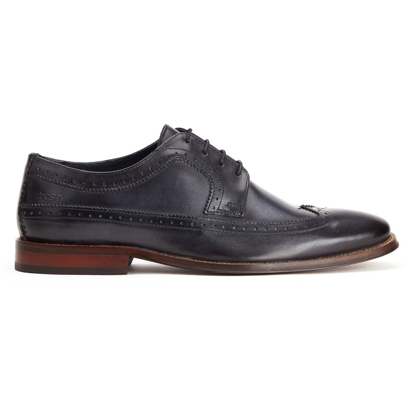 Base London Havisham Leather Men's Navy Derby Shoes