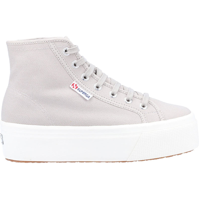 Superga 2708 HI Top Cotton Women's Grey Colomba/White Avorio Boots