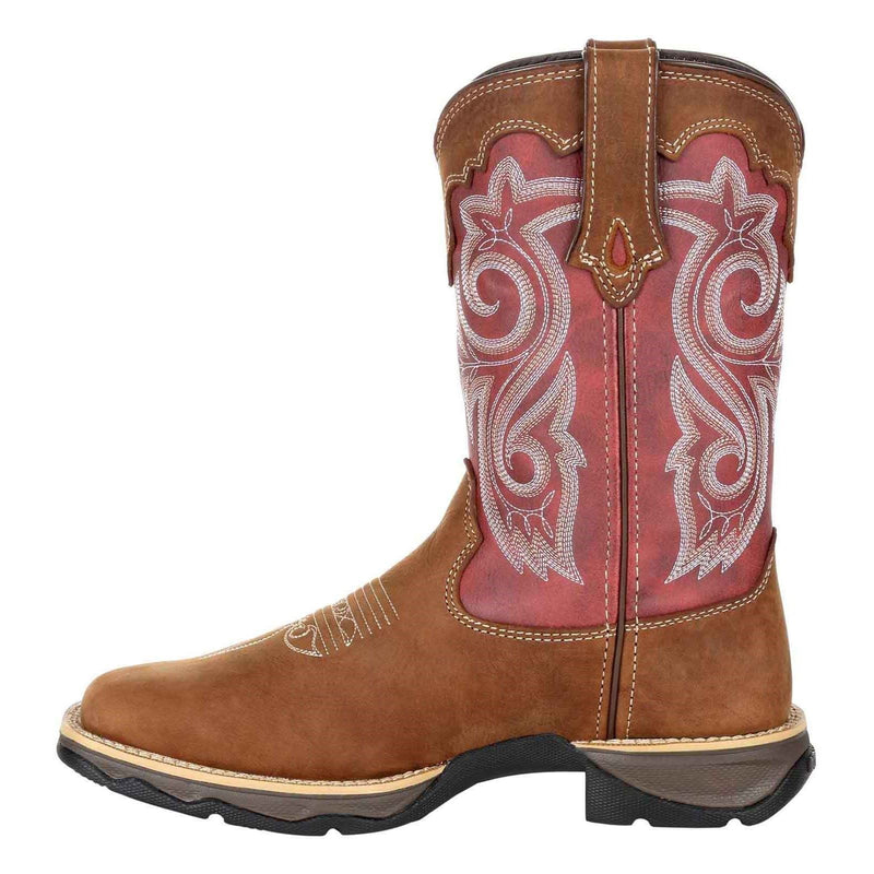 Durango Lady Rebel Leather Women's Briar Brown/Rusty Red Boots