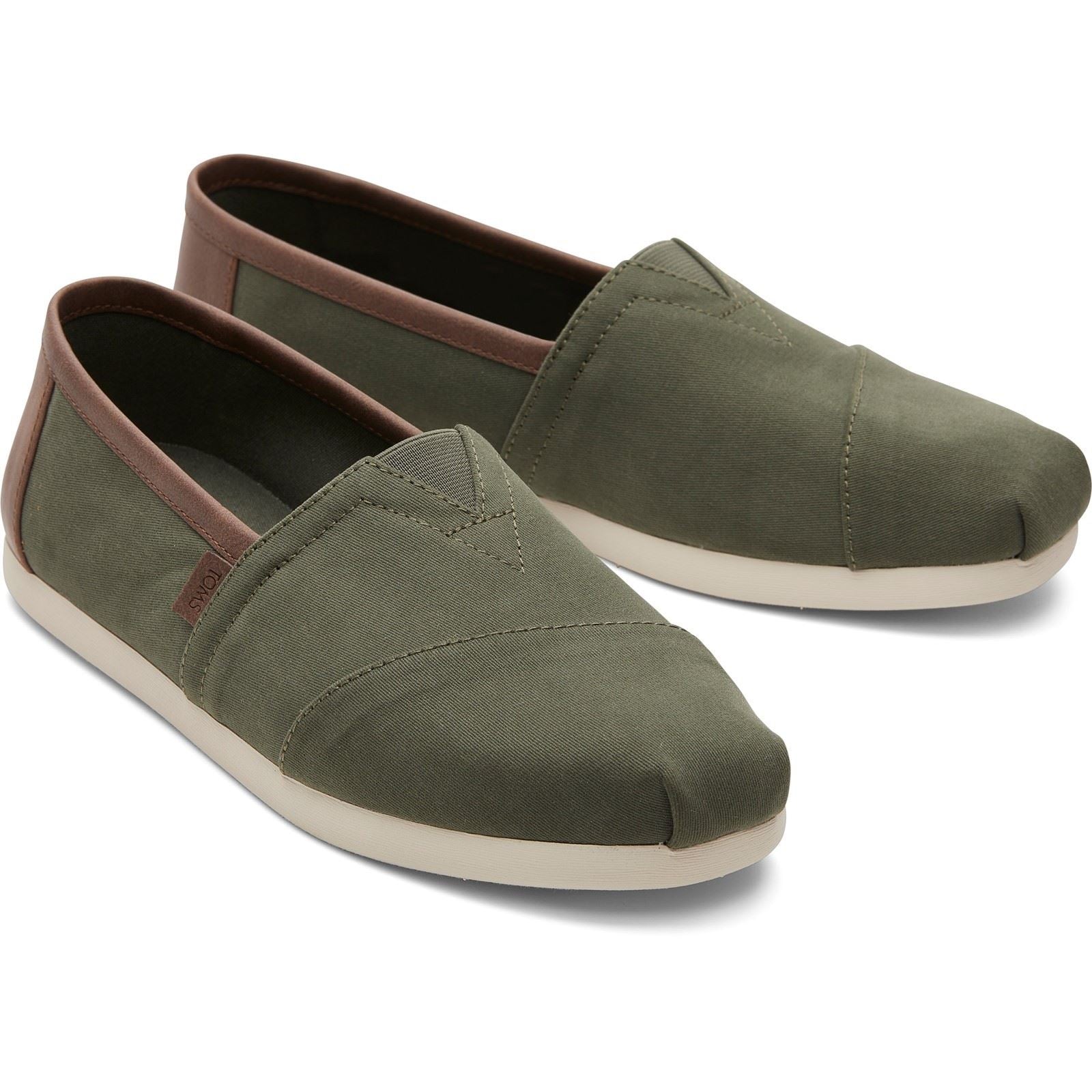 TOMS Alpargata Classic Cotton Blend Men's Dark Sage Espadrilles
