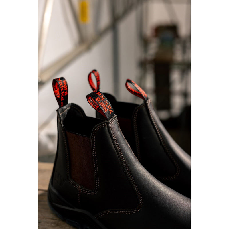Hard Yakka Banjo Leather Brown Safety Boots
