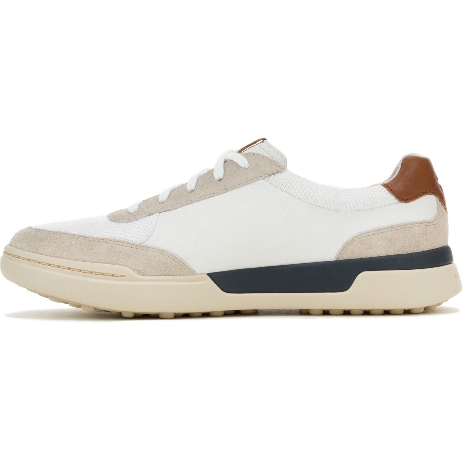 Hush Puppies Wes HP Sneaker Suede Men's White Trainers