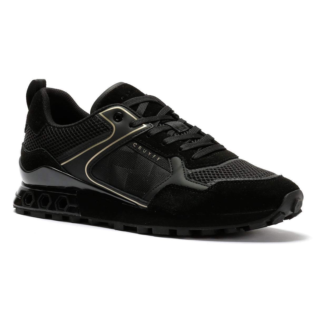 Cruyff Fuori Men's Black/Gold Trainers